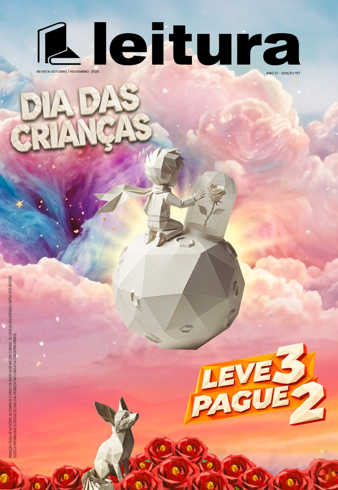 Capa da Revista Leitura — Dia das Crianças 2026